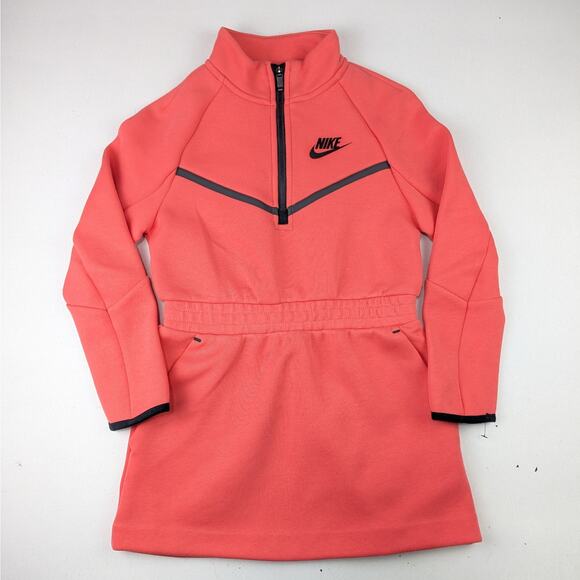 Nike Other - Nike Tech Fleece Youth 6 Coral/Black Dress